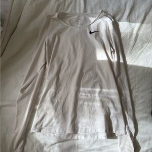 Nike White Long Sleeve Tee